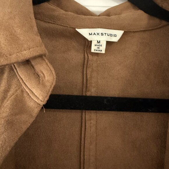Max Studio Suede-like Shacket - Picture 3 of 3